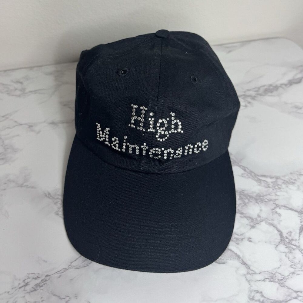 Get Lucky Black High Maintenance Adjustable Baseball Cap Hat